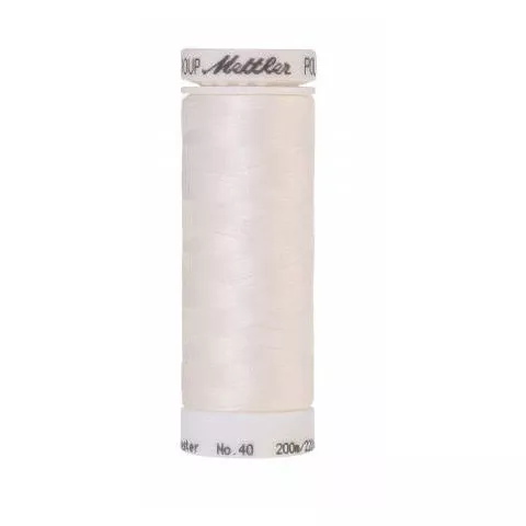 0015 White- Mettler Polysheen Thread