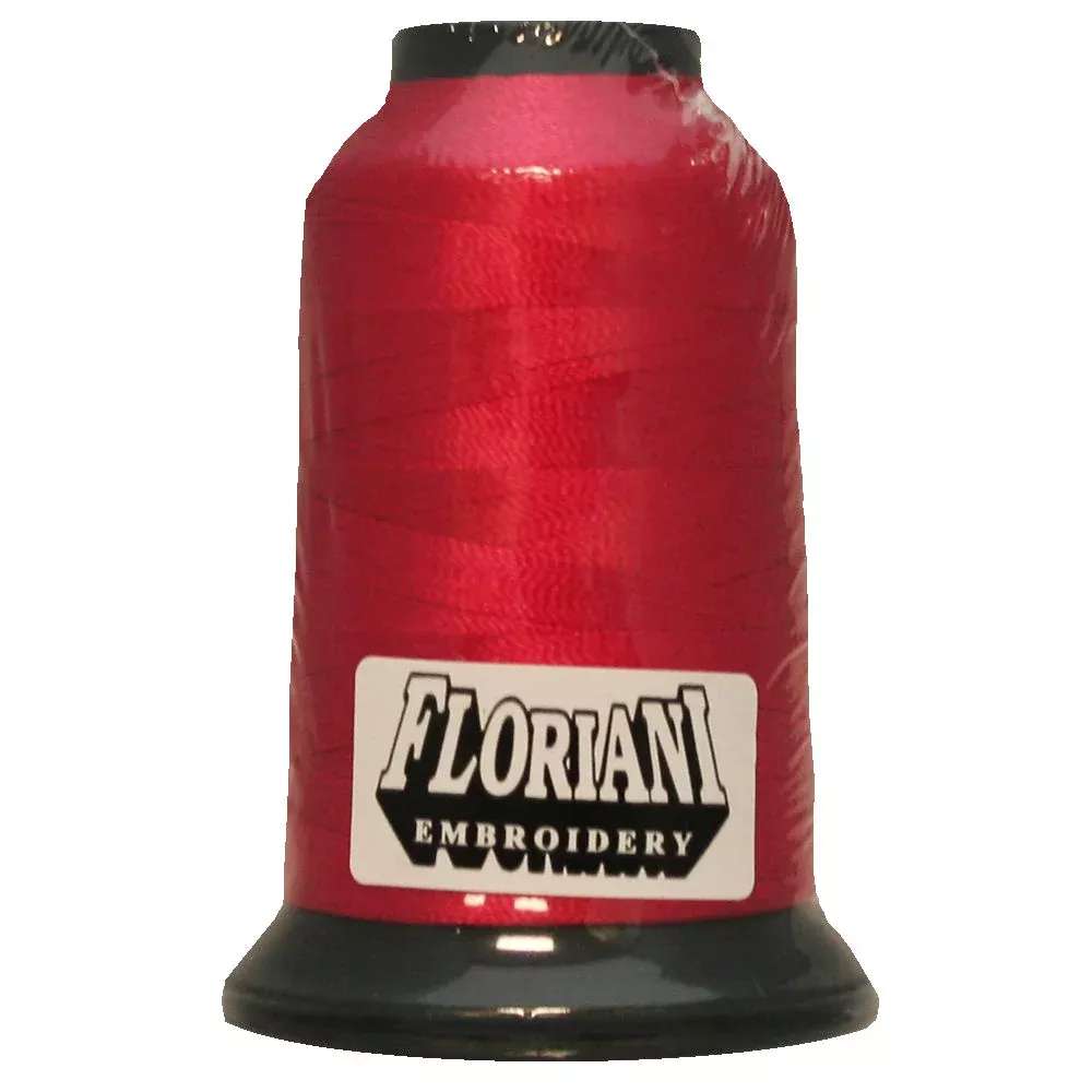 0023 Shocking Pink- Floriani 40wt Polyester Thread