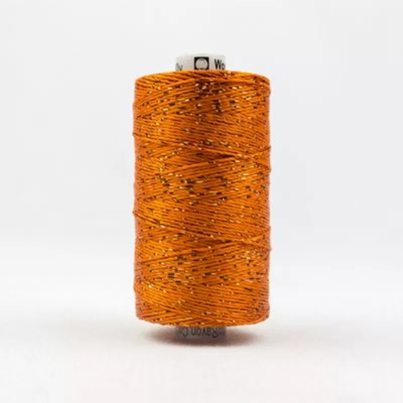 0027 Orange- Wonderfil Dazzle 8wt Rayon/Metallic Thread