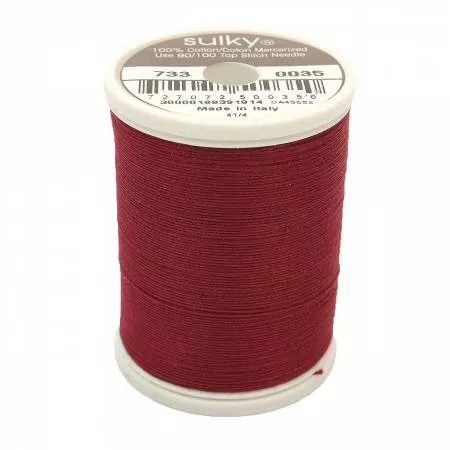 0035 Merlot Wine- Sulky Cotton 30wt Thread