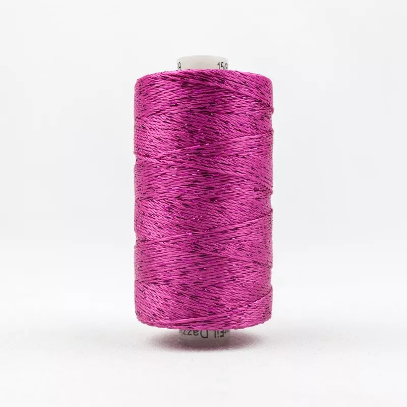 0039 Fuchsia - Wonderfil Dazzle 8wt Rayon/Metallic Thread