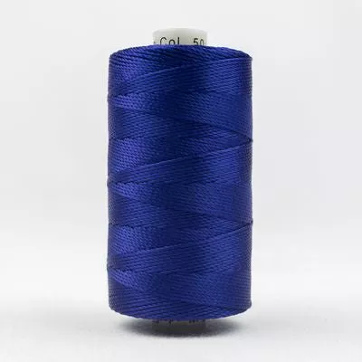0050 Dark Blue- Wonderfil Razzle 8wt Rayon Thread