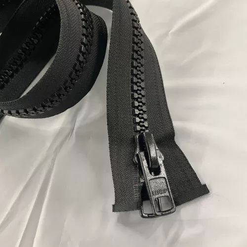 #10 Marine Zipper Black 120 Inchs; | Separating Zipper / Jacket Style | EXTRA HEAVY DUTY | Locking Pull Tab