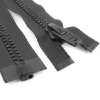 #10 Marine Zipper Black 96 inches | Separating Zipper / Jacket Style | EXTRA HEAVY DUTY | Locking Pull Tab