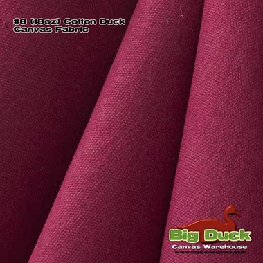 #8/60" Cotton Canvas Duck - Burgundy
