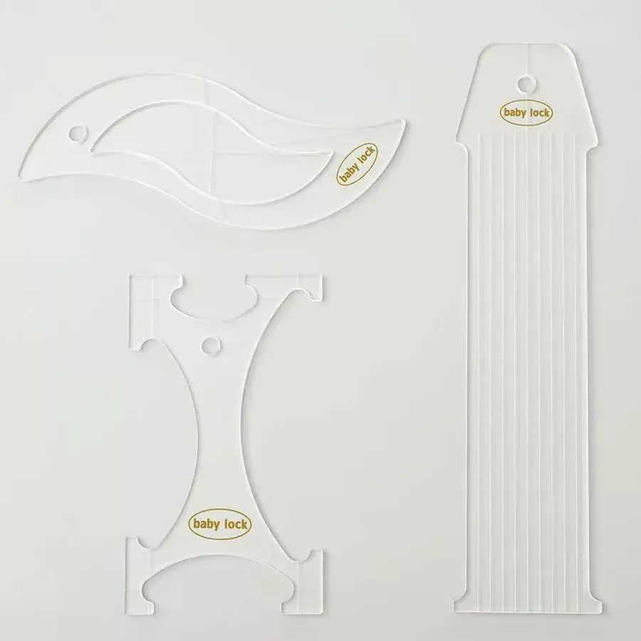Baby Lock 1/4 inch Basic Ruler Set - High Shank and Long Arm