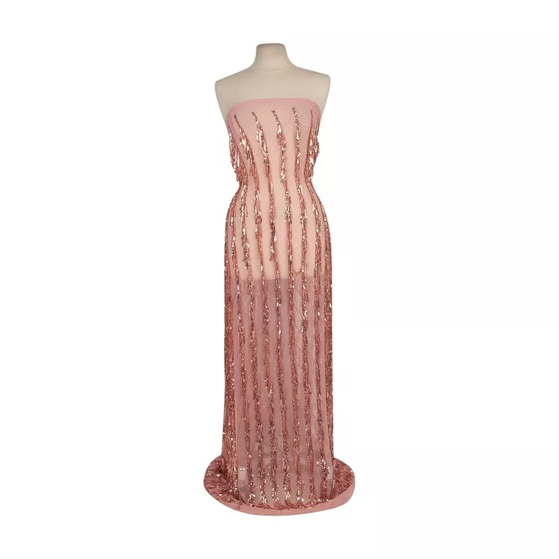 CHARLI FRINGE SEQUIN ON POWER MESH | 26866