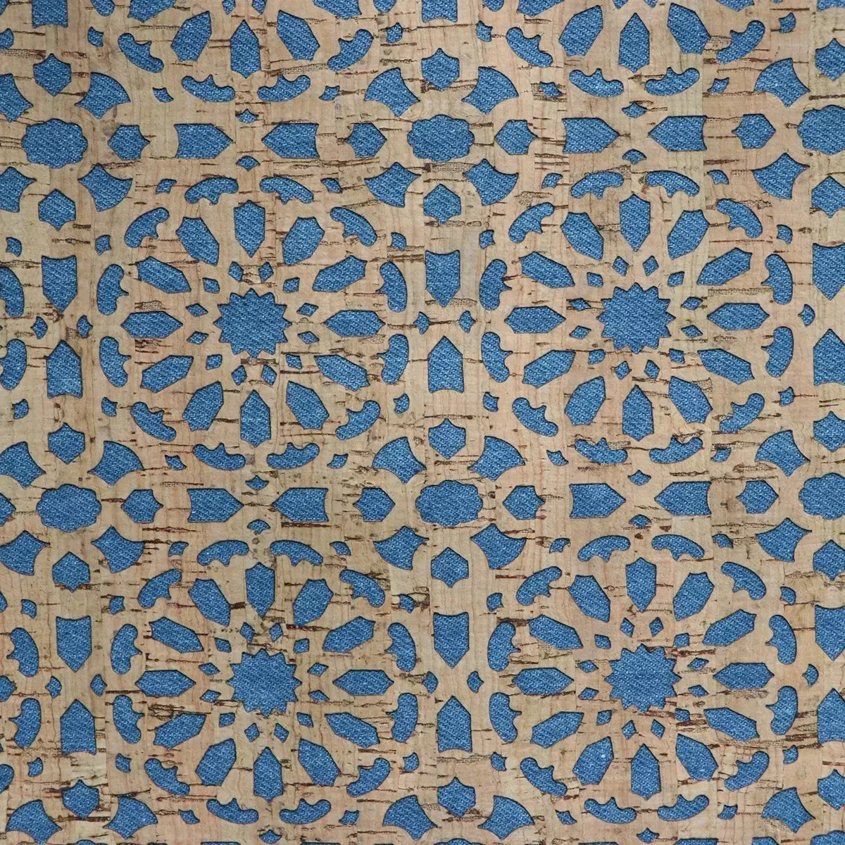 Denim Backed Mandala Pro Lite Cork 1/2 yard