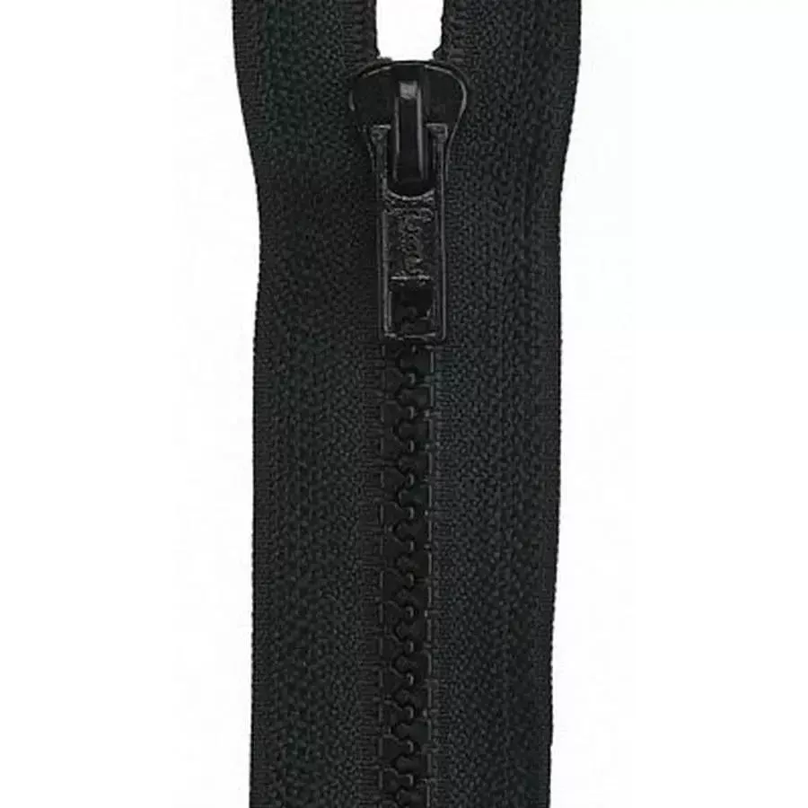 Dual-Separating Parka Zipper - 30in, Black (#2) BOX02