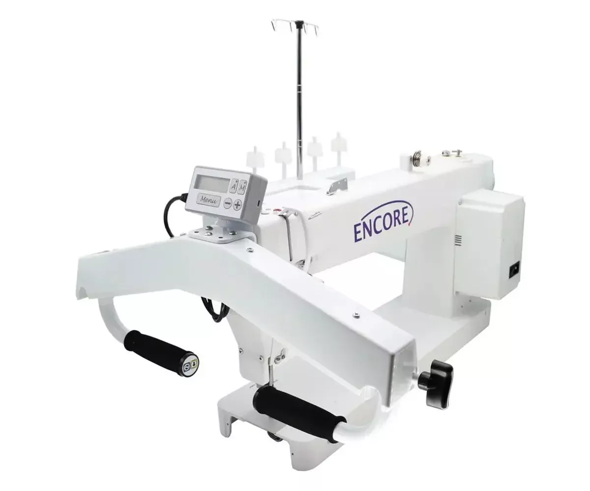 Encore 18x8 Inch Long Arm Quilting Machine w/ Stitch Regulation and FREE Choice of 10 Foot or 12 Foot Phoenix Frame