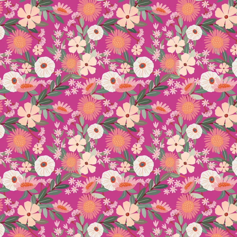 Floral Fiesta - Petal Paradise - Magenta