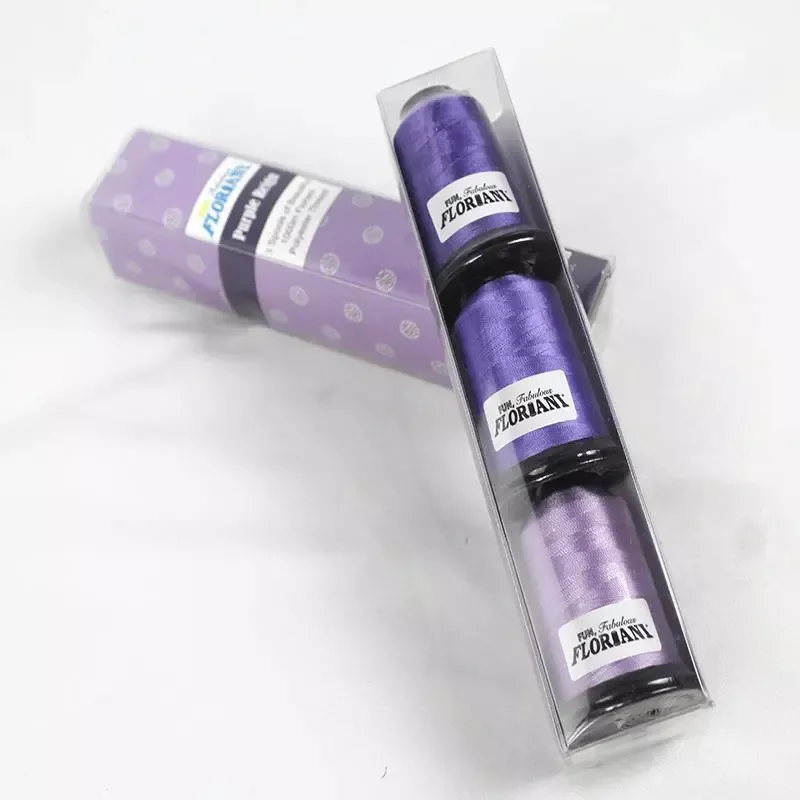 Floriani Thread3 SPOOL SET - PURPLE REIGN PURPLE