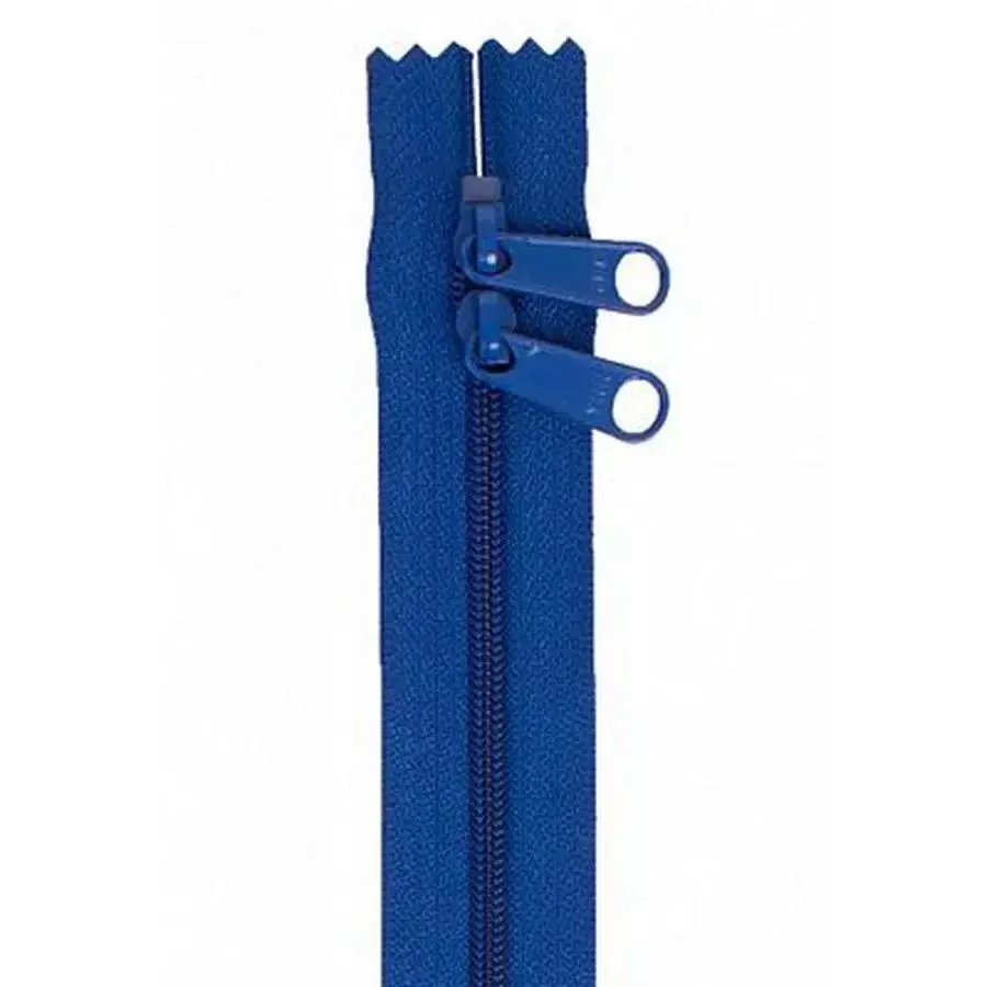 Handbag Zippers, 30in Double Slide-Blastoff Blue