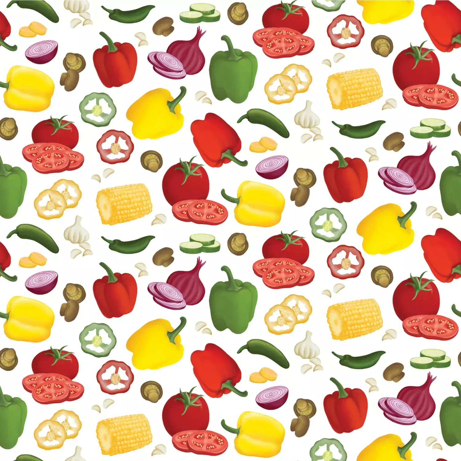 Hot Stuff - Veggie Party - White