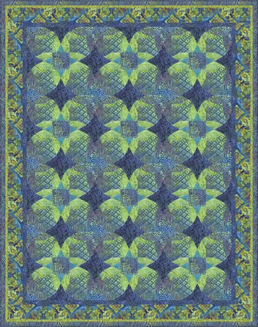 Ozarks in Bloom Fabric Quilt Kit by Raija Salomaa -OUT OF STOCK