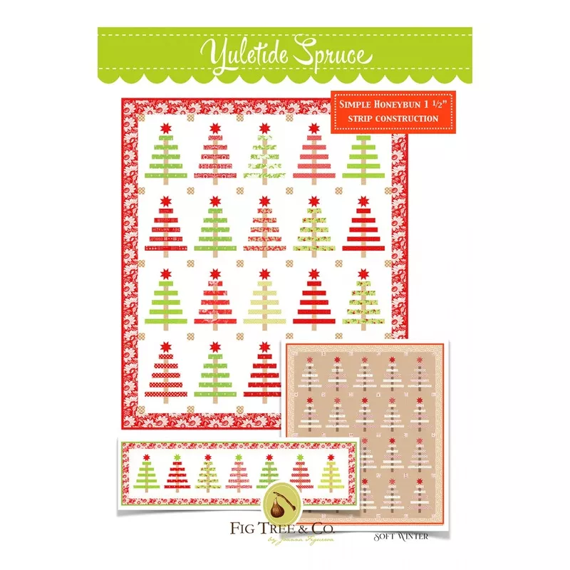 Yuletide Spruce Quilt Pattern by Fig Tree & Co.